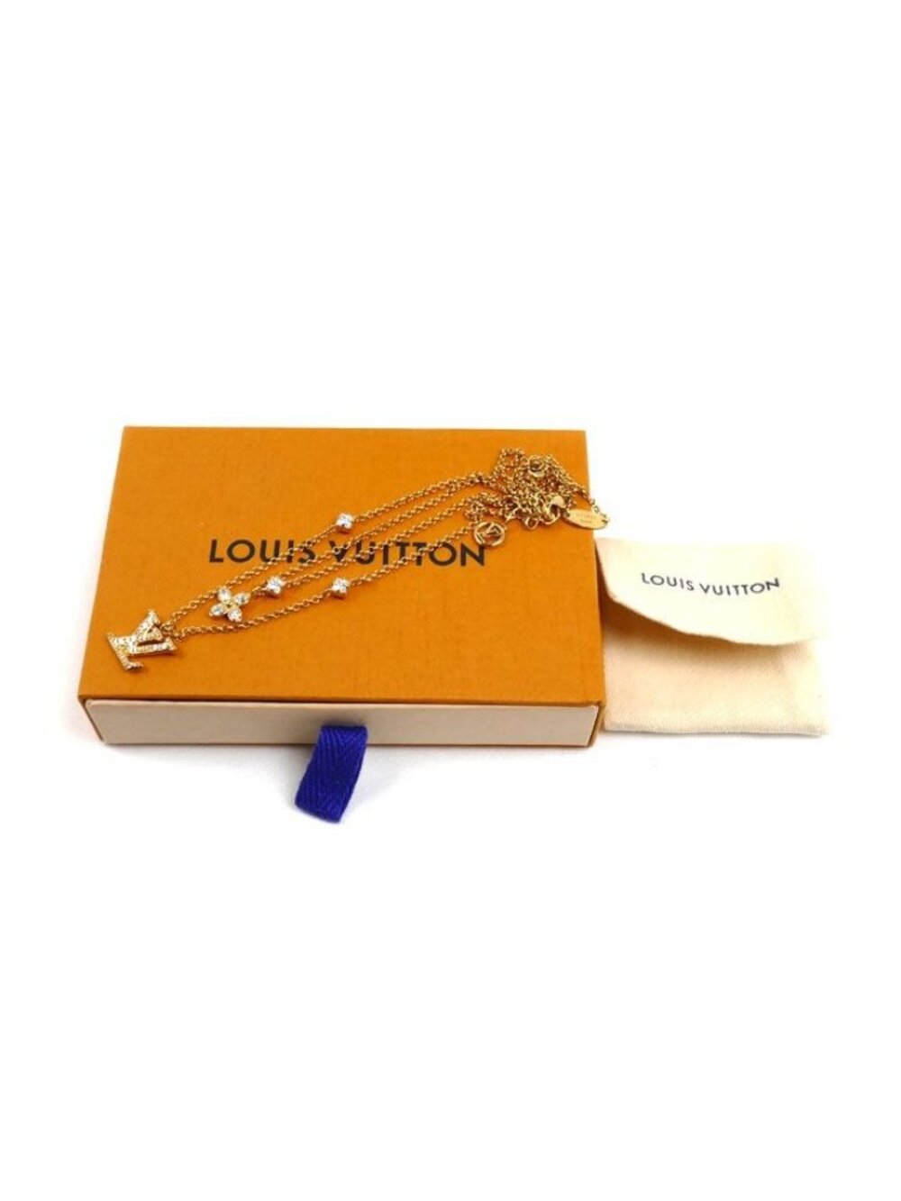 Louis Vuitton Metal Necklace LV 41 cm - Picture 8 of 8